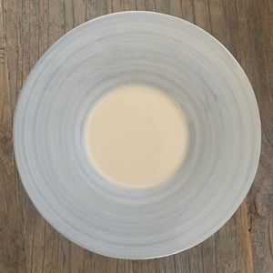 Set of 4 blue ceramic dessert appetizer bread plates 6 inch [made in Portugal]